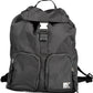 Black Nylon Women Backpack