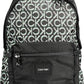 Black Polyester Men Backpack