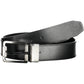Black Leather Men Belt