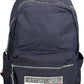 Blue Polyester Men Backpack