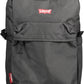 Black Polyester Men Backpack