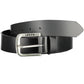 Black Leather Men Belt