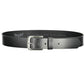 Black Leather Men Belt