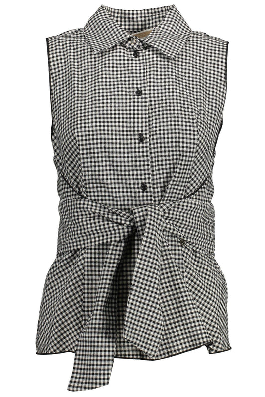 Black Cotton Women Shirt