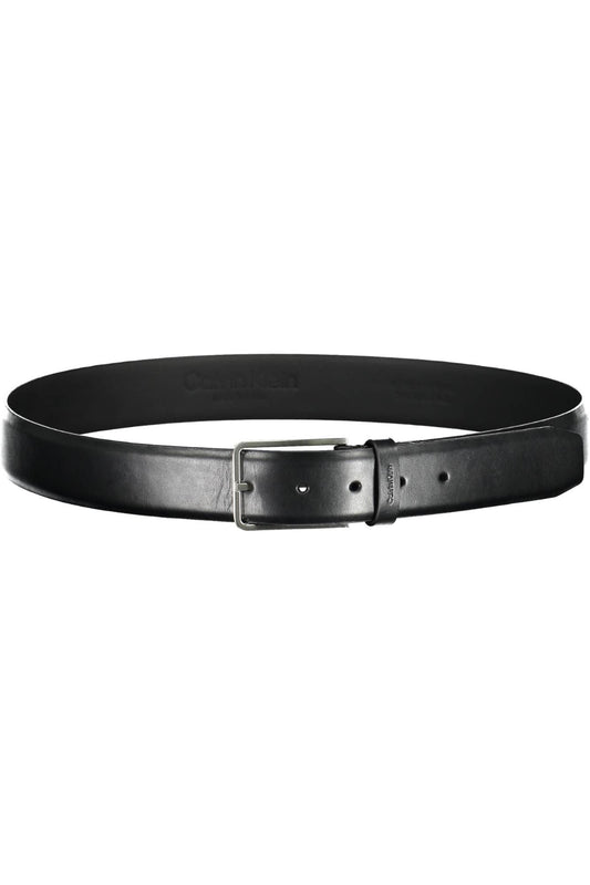 Black Leather Men Belt