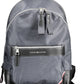 Blue Polyester Men Backpack