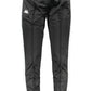 Black Polyester Men Sports Trouser