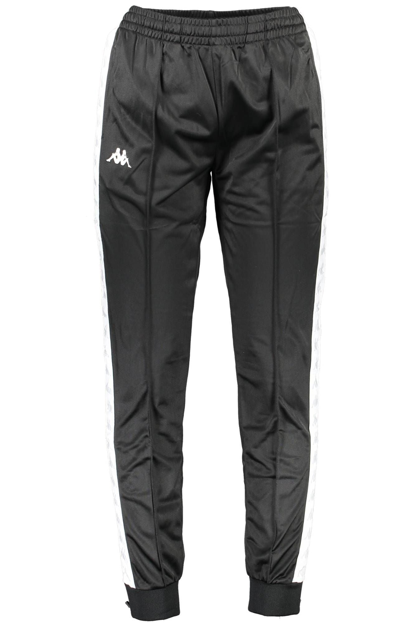 Black Polyester Men Sports Trouser