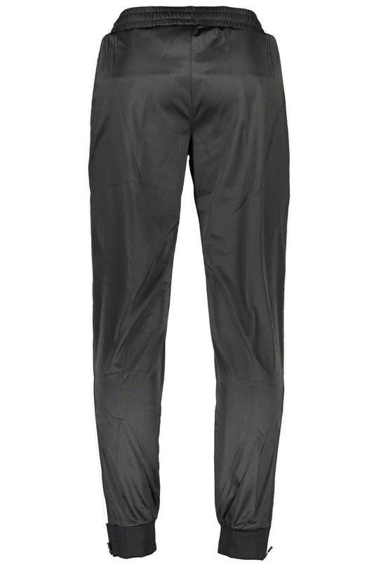 Black Polyester Men Sports Trouser