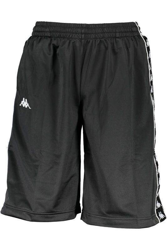 Black Polyester Men Short