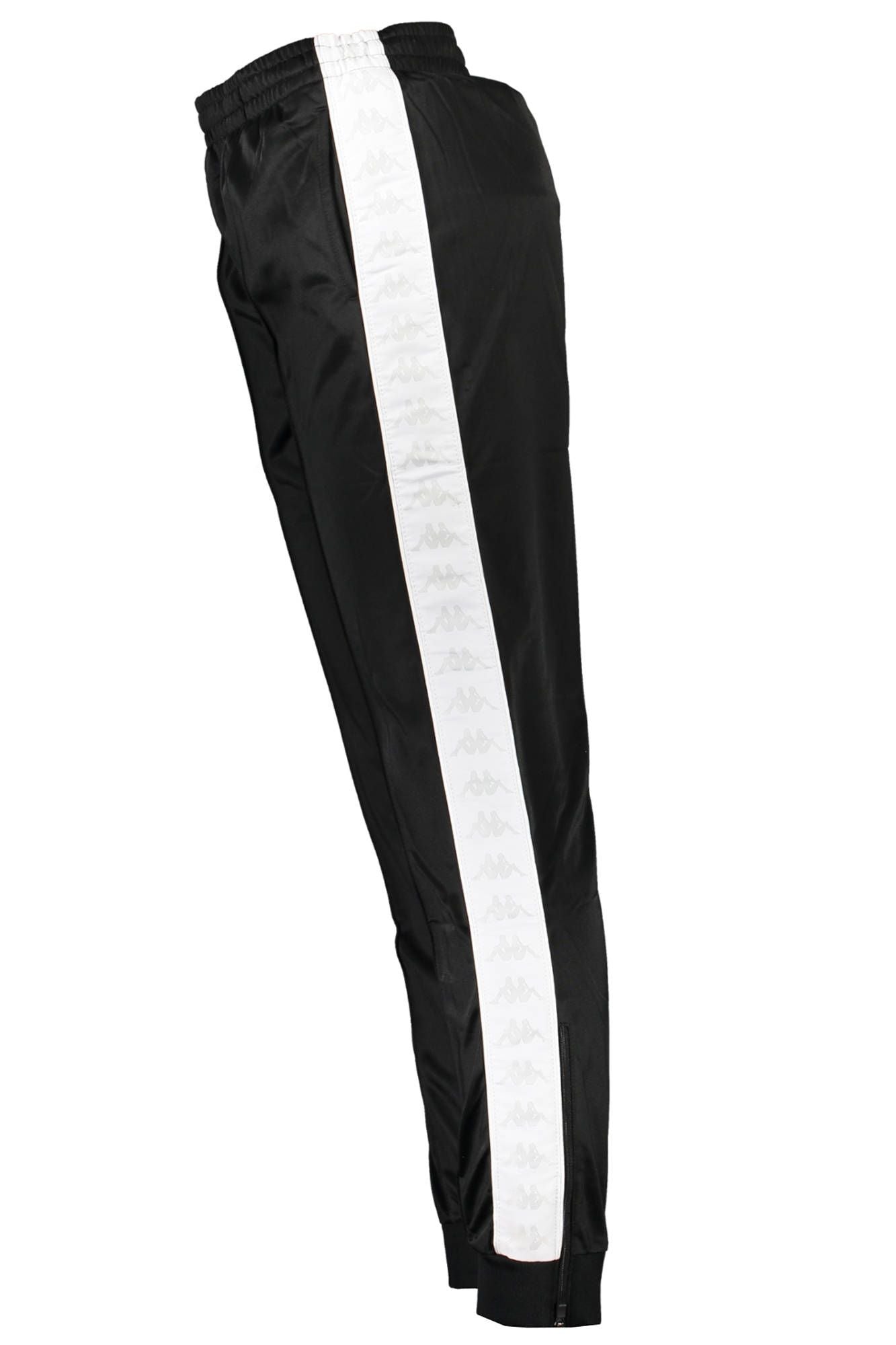 Black Polyester Men Sports Trouser