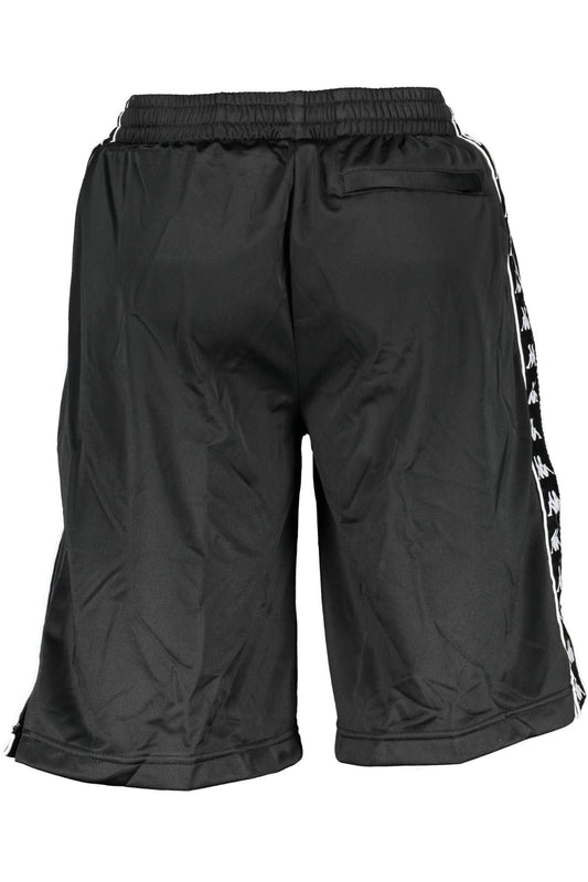Black Polyester Men Short