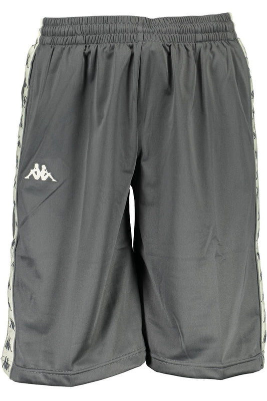 Gray Polyester Men Short
