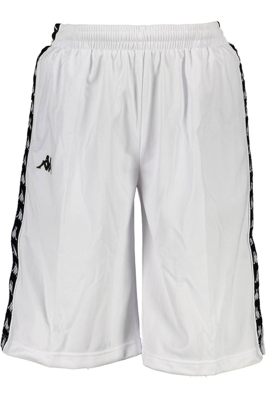 White Polyester Men Short