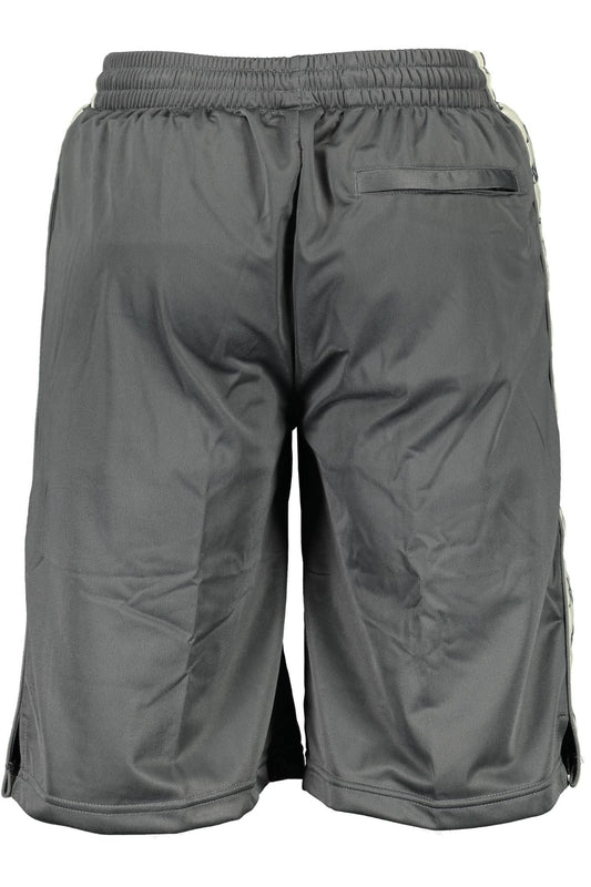 Gray Polyester Men Short