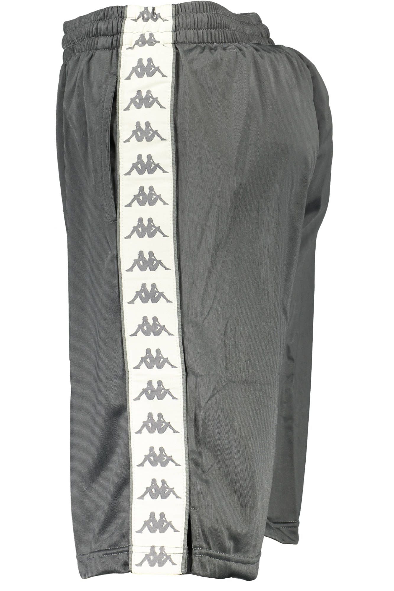 Gray Polyester Men Short