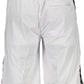 White Polyester Men Short