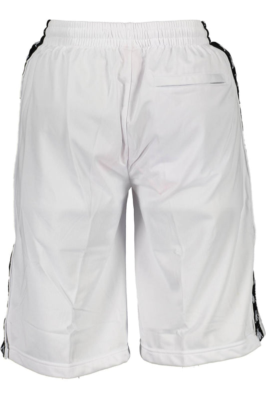 White Polyester Men Short