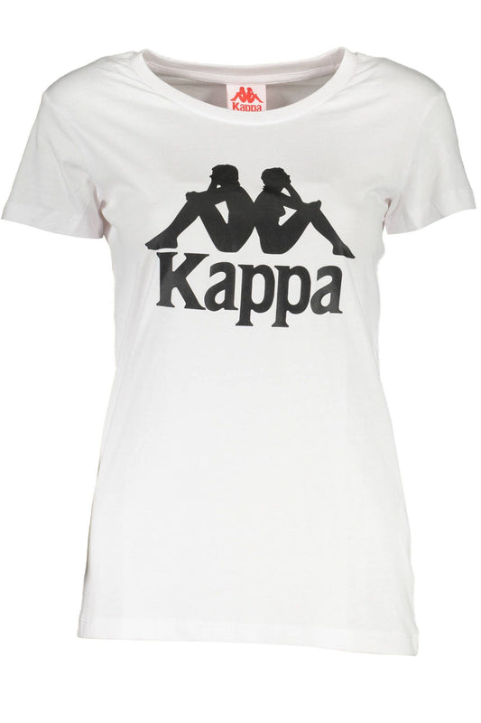 White Cotton Women T-Shirt