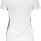White Cotton Women T-Shirt
