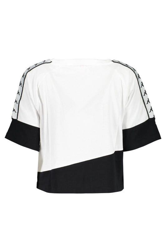 White Cotton Women T-Shirt
