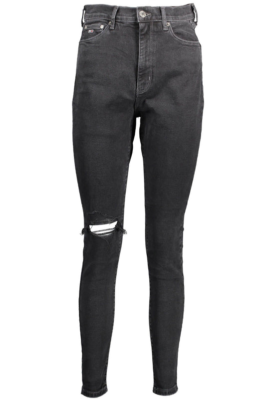 Black Cotton Women Jeans