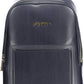 Blue Polyurethane Women Backpack