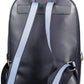 Blue Polyurethane Women Backpack
