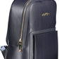 Blue Polyurethane Women Backpack