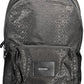 Black Polyester Men Backpack