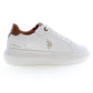 White Polyester Women Sneaker