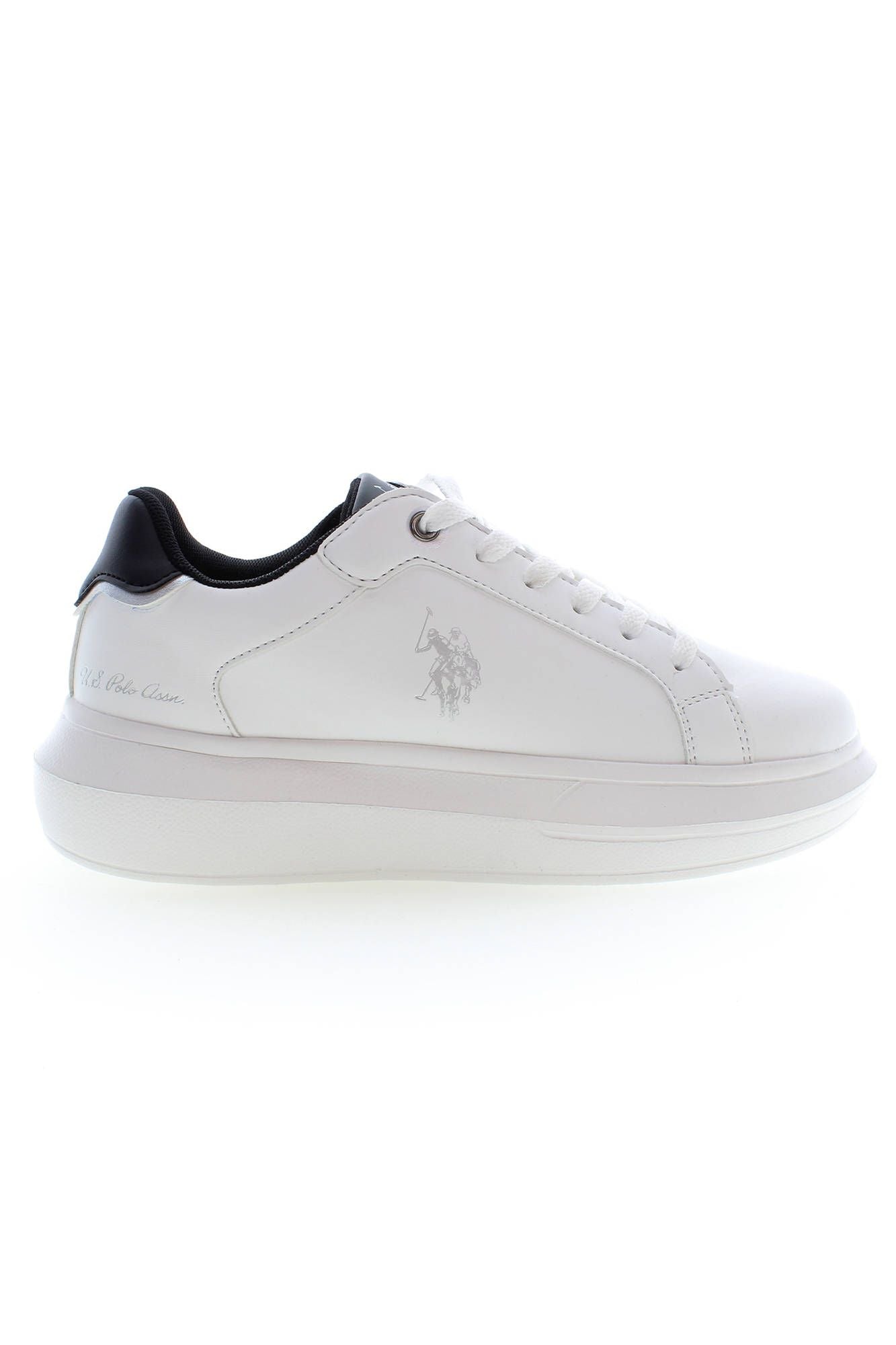 White Polyester Women Sneaker