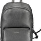 Black Polyurethane Mens Backpack