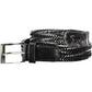 Black Leather Men Belt
