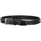 Black Leather Men Belt