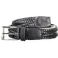 Black Leather Men Belt