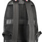 Black Polyester Men Backpack