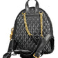 Black Polyethylene Women Backpack