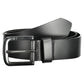 Black Leather Men Belt