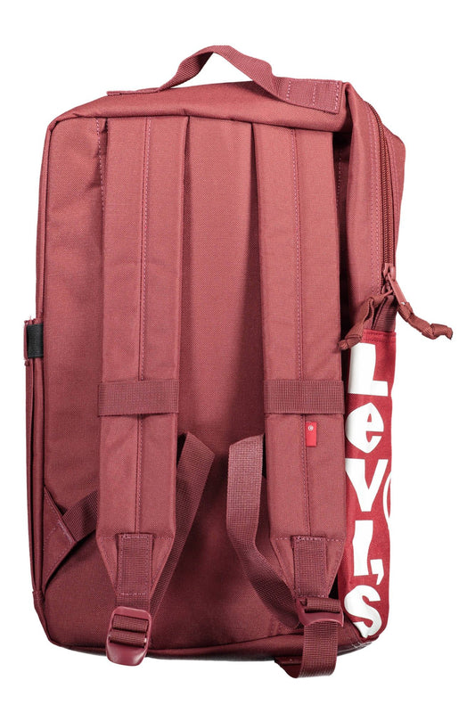 Purple Polyester Men Backpack
