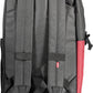 Black Polyester Men Backpack