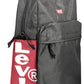 Black Polyester Men Backpack