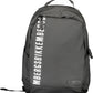 Black Polyurethane Men Backpack