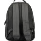 Black Polyurethane Men Backpack