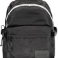Black Nylon Men Backpack