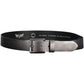 Black Leather Men Belt