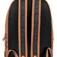Brown Recycled Polyester Men Backpack