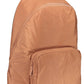 Brown Recycled Polyester Men Backpack