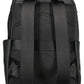 Black Polyester Men Backpack