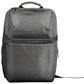 Black Polyester Men Backpack